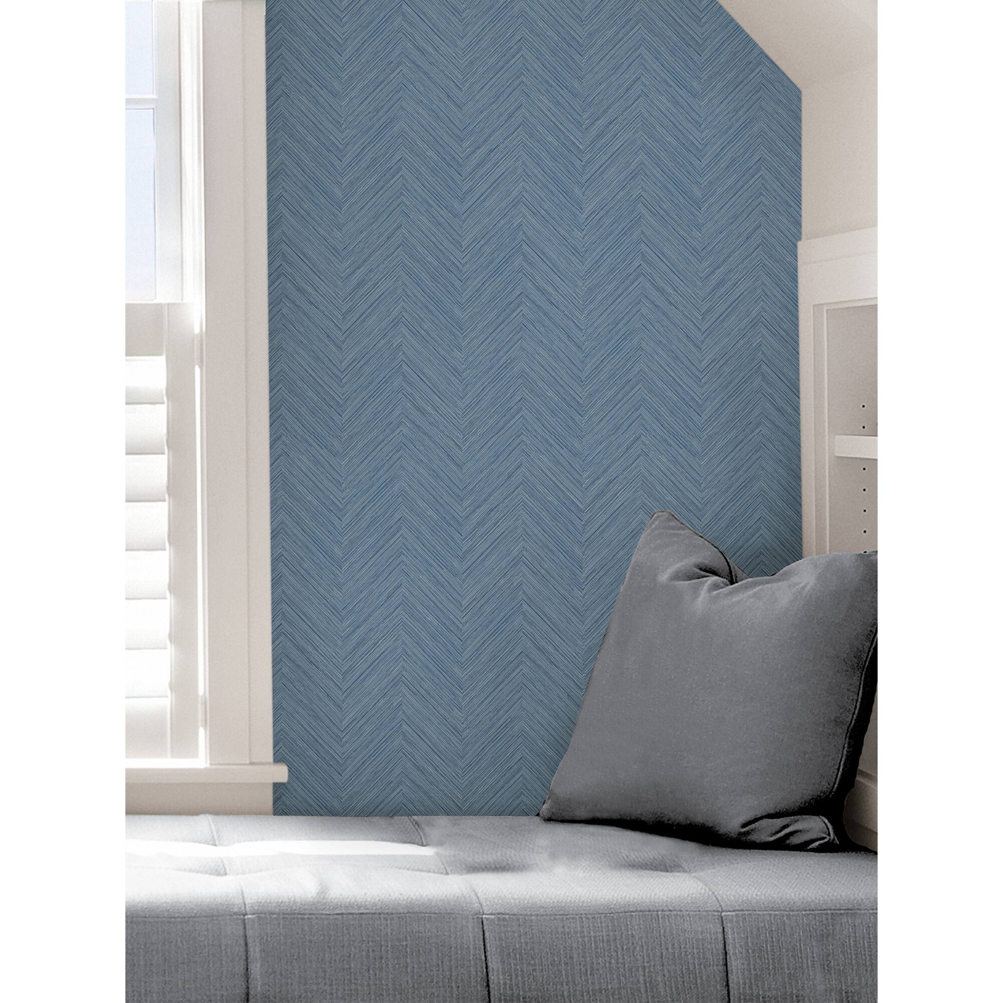 NuWallpaper Blue Sampson Peel & Stick Wallpaper
